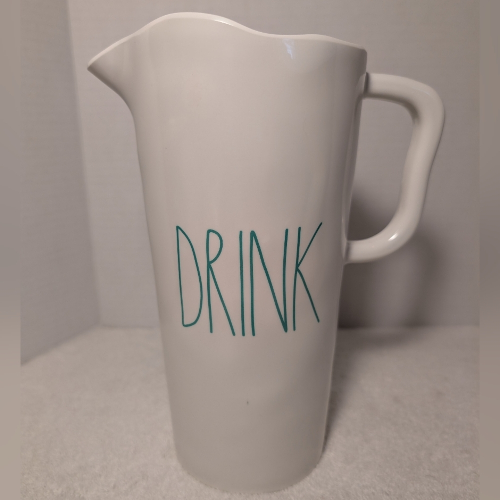 Rae Dunn White Ceramic Mug and Melamine Pitcher Set - Picture 2 of 15